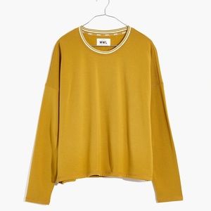 Madewell MWL Superbrushed Easygoing Ringer Sweatshirt